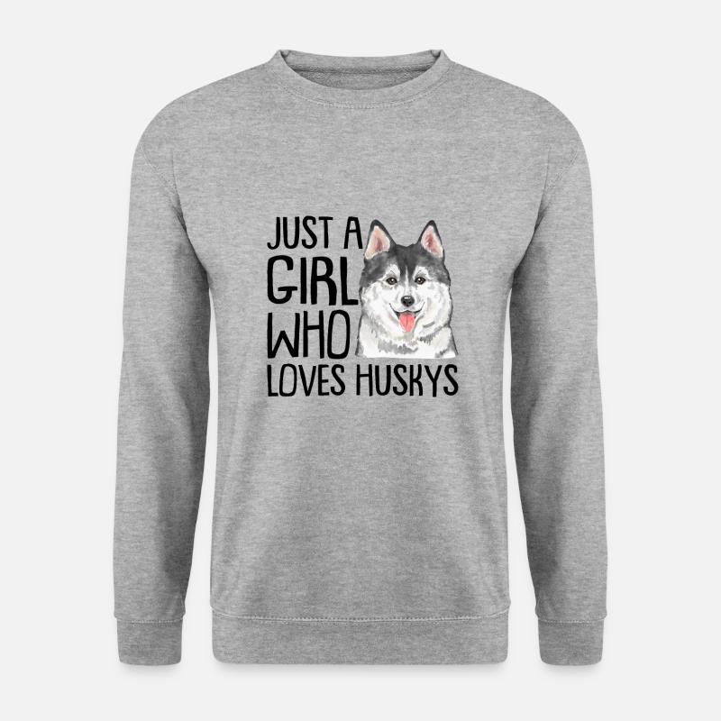 Husky - Unisex Pullover - Weißgrau meliert