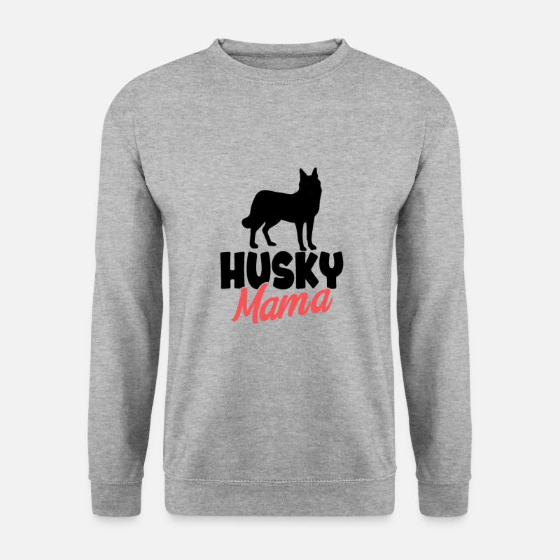 Husky - Unisex Pullover - Weißgrau meliert