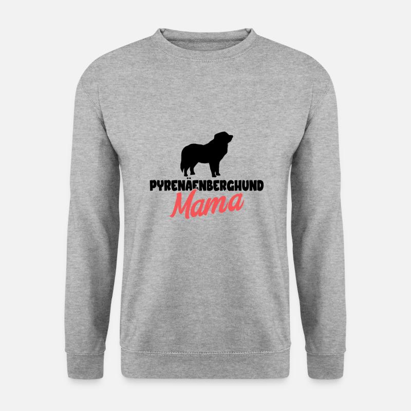 Pyrenäenberghund - Unisex Pullover - Weißgrau meliert