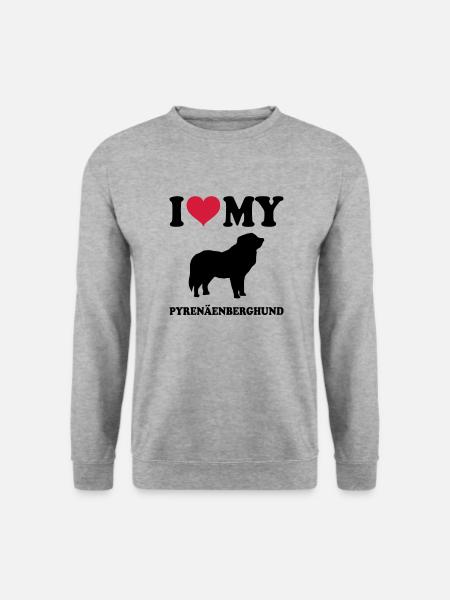 Pyrenäenberghund - Unisex Pullover - Weißgrau meliert