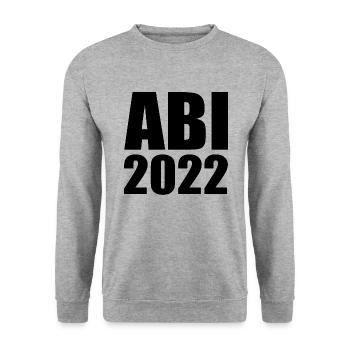 Abi 2022 - Unisex Pullover - Weißgrau meliert - Vorne - Alina (178cm) & Michal (187cm)