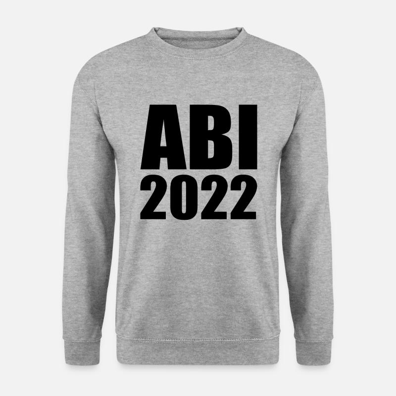 Abi 2022 - Unisex Pullover - Weißgrau meliert