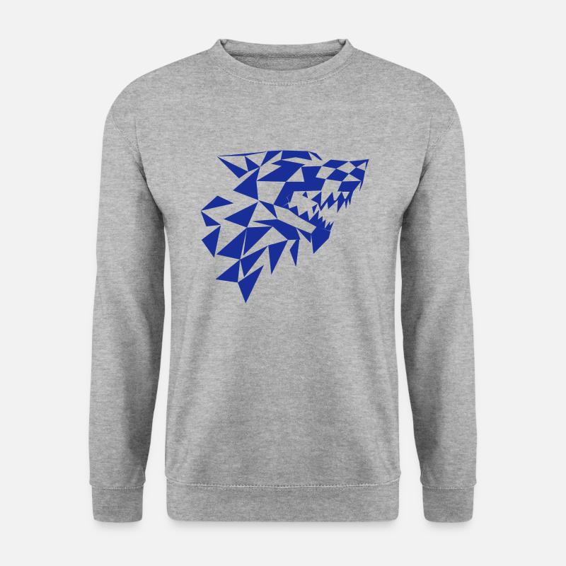 wolf triangles - Unisex Sweatshirt - salt & pepper