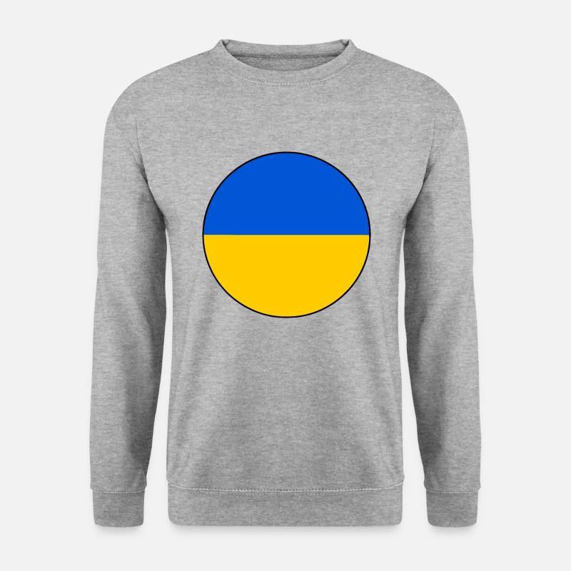Ukraine - Unisex Pullover - Weißgrau meliert