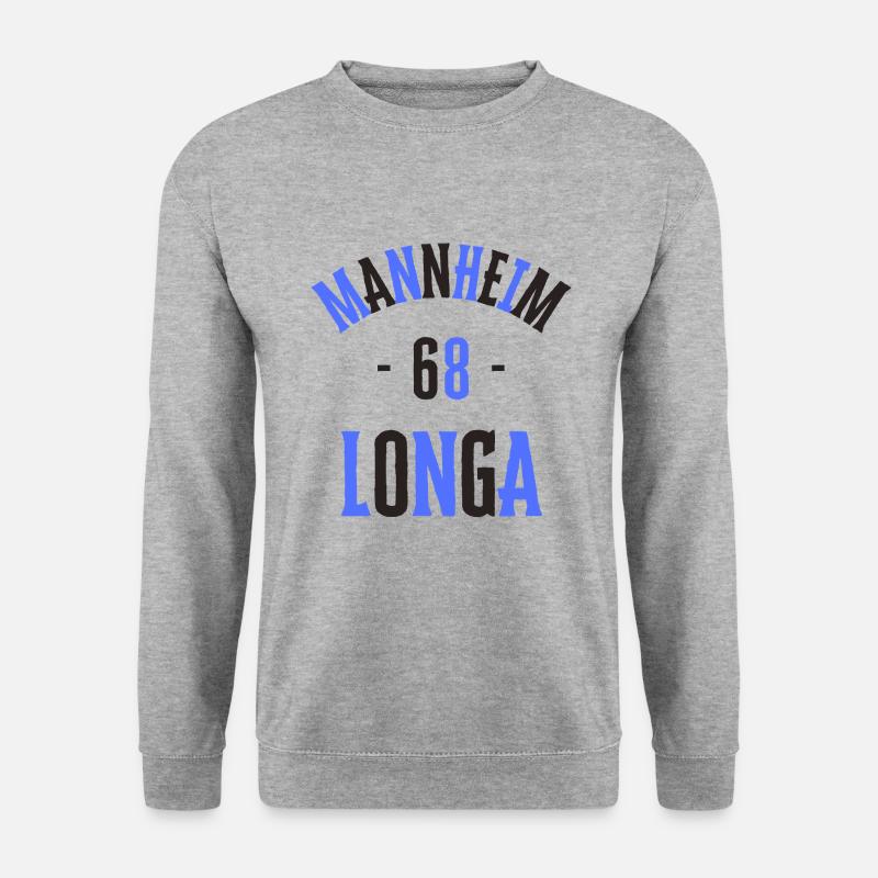 Mannheim 68 Longa - Unisex Pullover - Weißgrau meliert