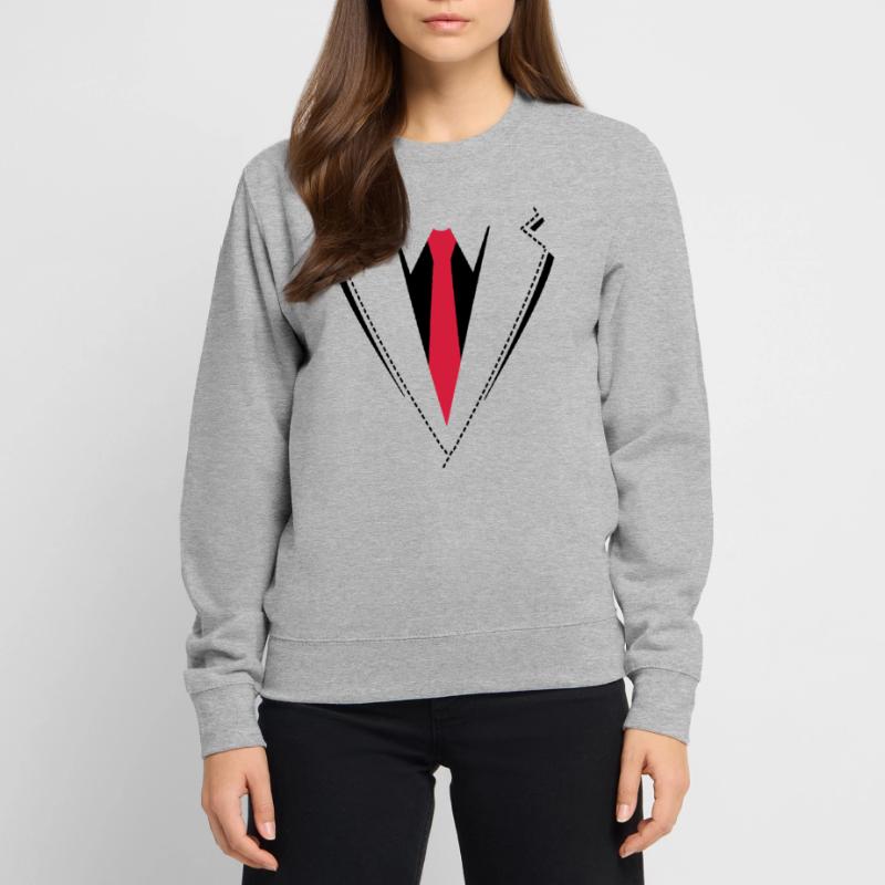 Fliege oder Krawatte Kostüm. Unisex Pullover