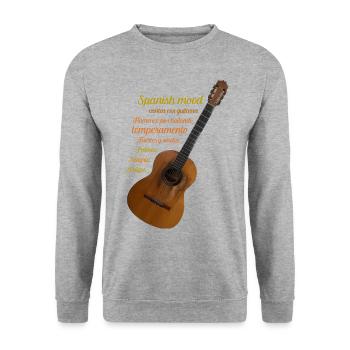 Spanish mood - Unisex Sweatshirt - salt & pepper - Front - Alina (178cm) & Michal (187cm)