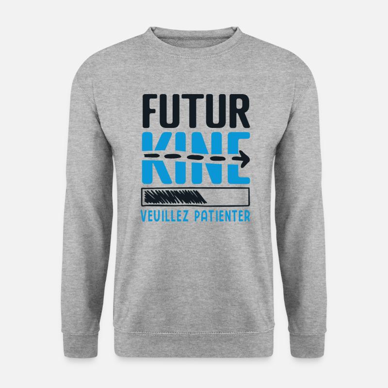 Future KINE- Gift Idea PHYSIO - Unisex Sweatshirt - salt & pepper