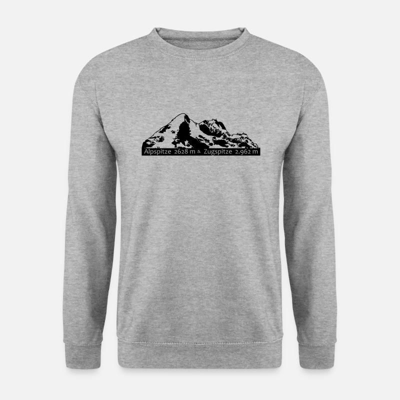 Alpspitze Zugspitze - Unisex Sweatshirt - salt & pepper
