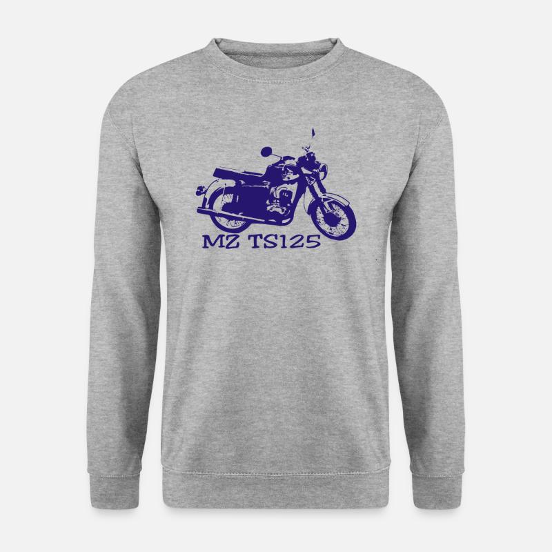 MZ TS125 - Unisex Pullover - Weißgrau meliert
