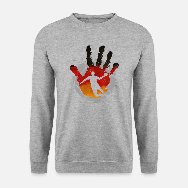 Handball Deutschland - Unisex Pullover - Weißgrau meliert