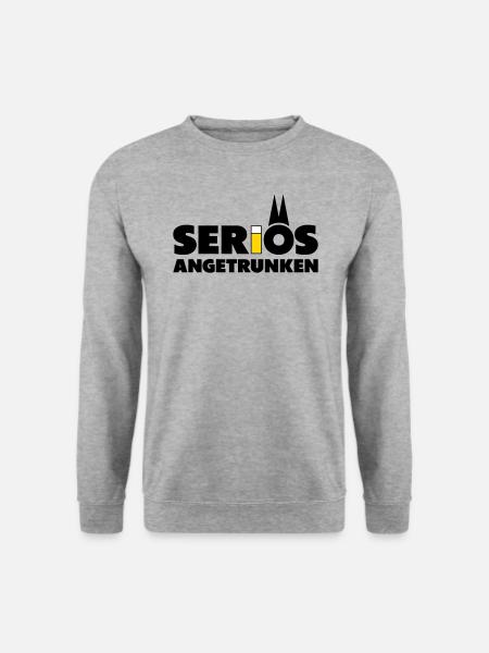 Seriös angetrunken mit Kölsch - Unisex Pullover - Weißgrau meliert