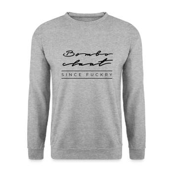 Bomboclaat depuis la baise - Sweat-shirt Unisexe - gris chiné - Devant - Alina (178cm) & Michal (187cm)