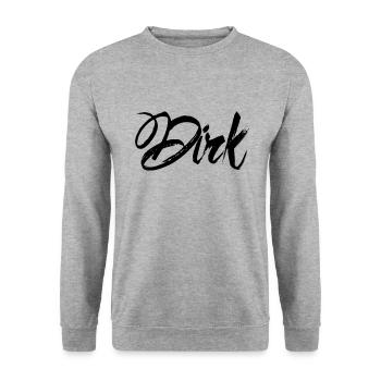 Poignard - Sweat-shirt Unisexe - gris chiné - Devant - Alina (178cm) & Michal (187cm)