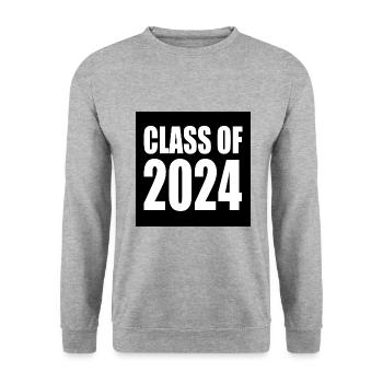 Class of 2024 - Unisex Sweatshirt - salt & pepper - Front - Alina (178cm) & Michal (187cm)