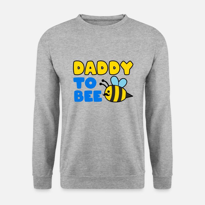DADDY TO BEE - Unisex Pullover - Weißgrau meliert