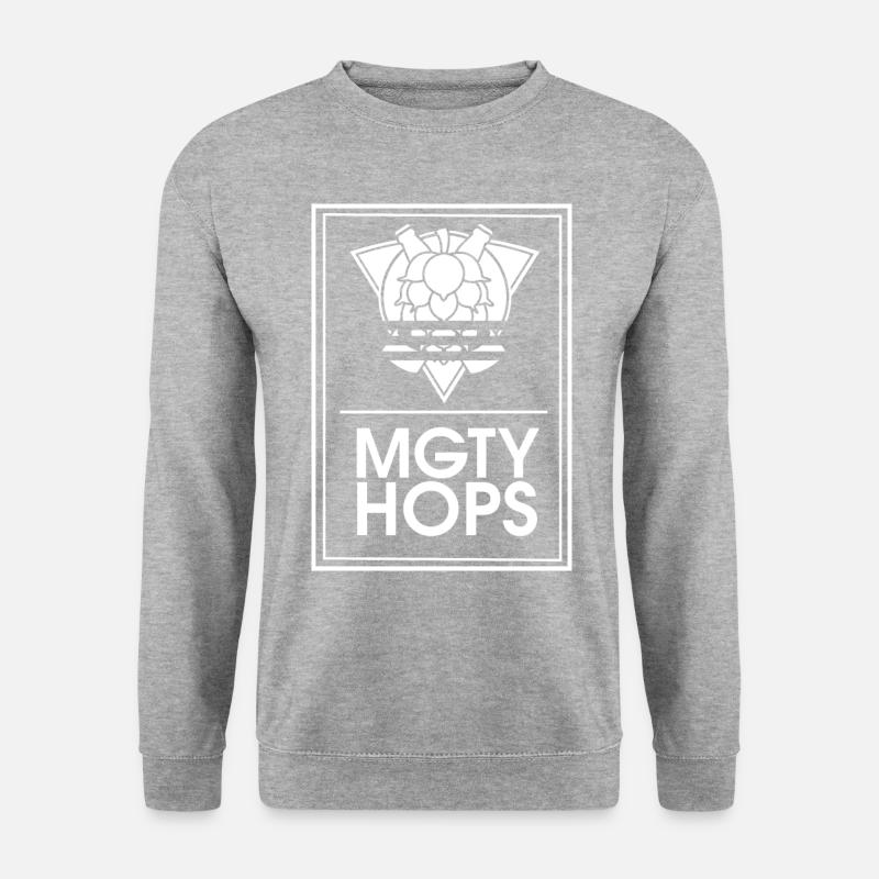 mghtyhops white - Unisex Sweatshirt - salt & pepper