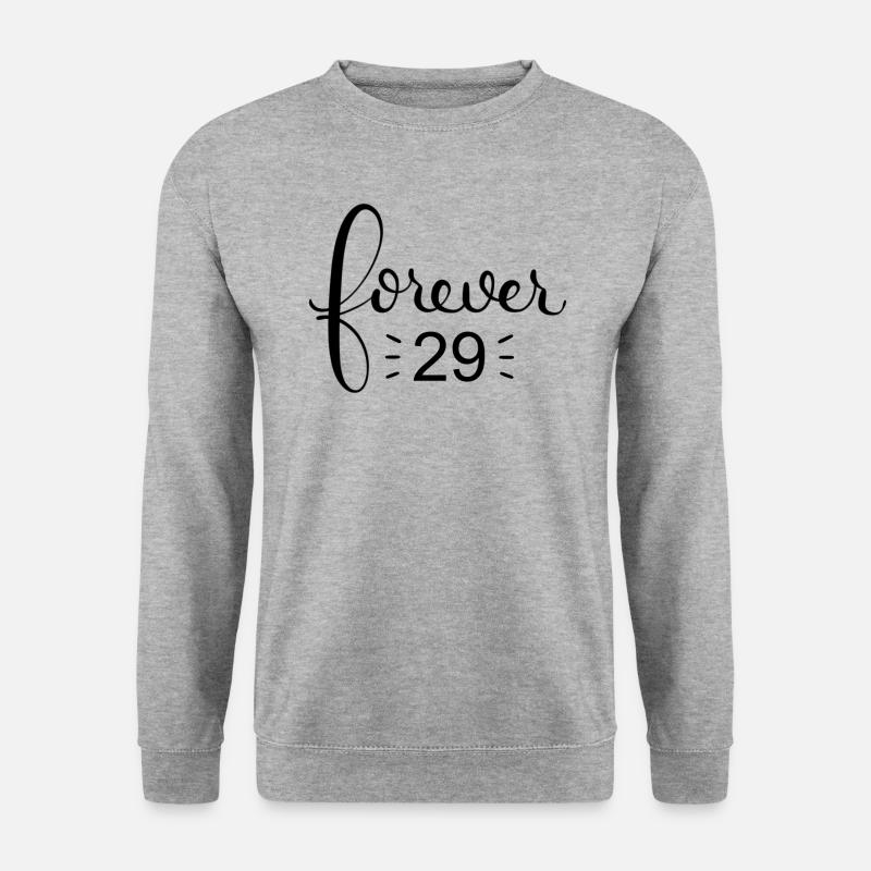 forever 29 - Unisex Pullover - Weißgrau meliert