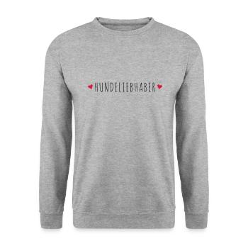 Cadeau amoureux des chiens - Sweat-shirt Unisexe - gris chiné - Devant - Alina (178cm) & Michal (187cm)