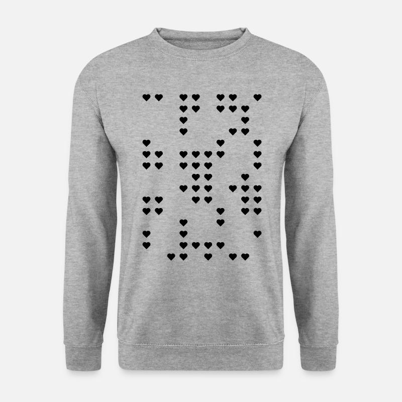 Heart Puzzle Snow Gift - Unisex Sweatshirt - salt & pepper