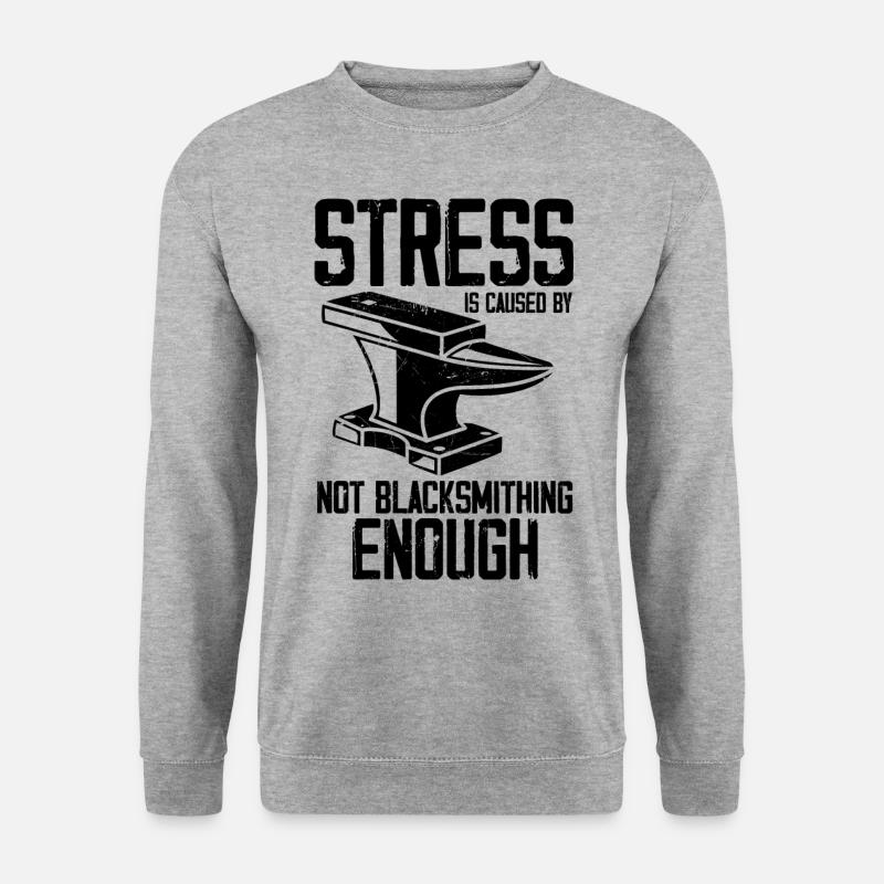 Schmied - Unisex Pullover - Weißgrau meliert