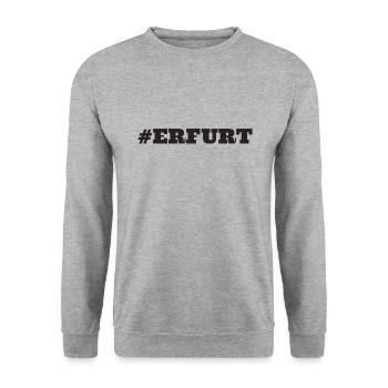 #Erfurt Allemagne de l’Est - Sweat-shirt Unisexe - gris chiné - Devant - Alina (178cm) & Michal (187cm)