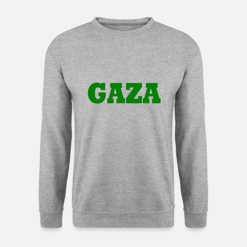 Gaza - Unisex Pullover - Weißgrau meliert