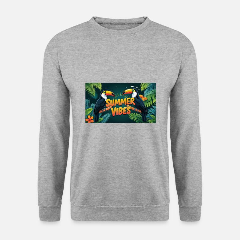 Toucan Summer Vibes - Unisex Sweatshirt - salt & pepper