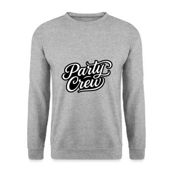 Party Crew - Unisex Sweatshirt - salt & pepper - Front - Alina (178cm) & Michal (187cm)