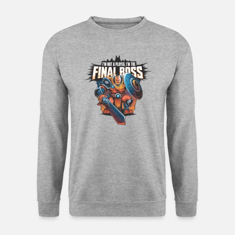 I'm the FinalBoss – Powerful Character - Unisex Sweatshirt - salt & pepper