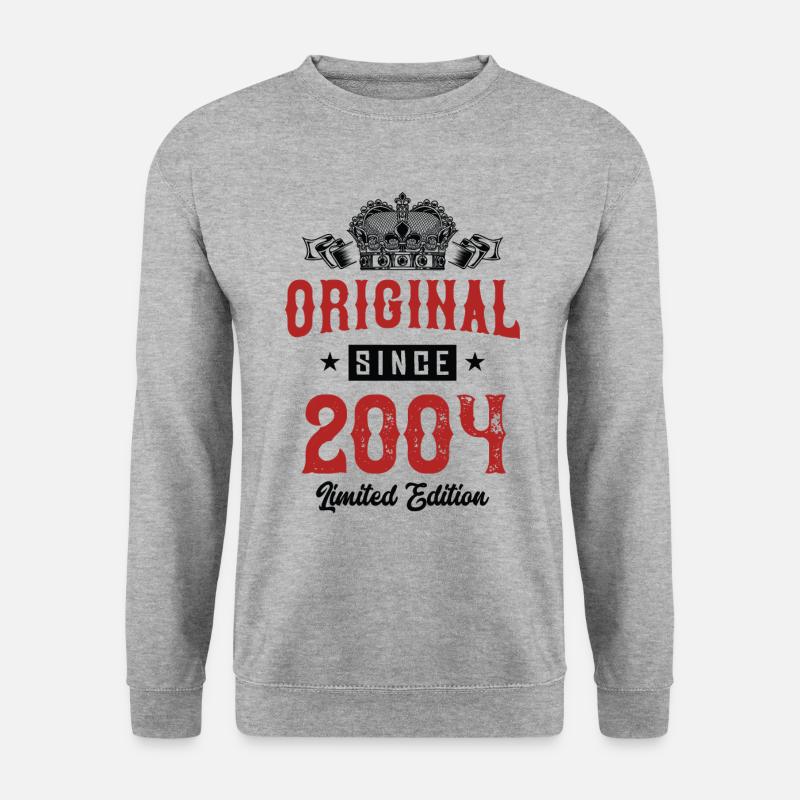 2004 limited edition - Unisex Pullover - Weißgrau meliert
