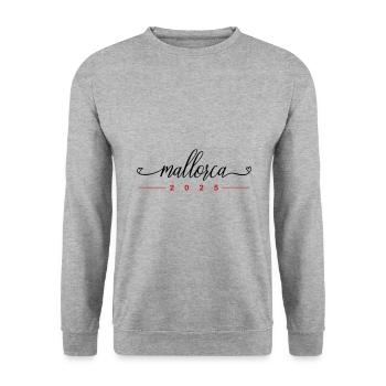 Mallorca 2025 - Unisex Sweatshirt - salt & pepper - Front - Alina (178cm) & Michal (187cm)