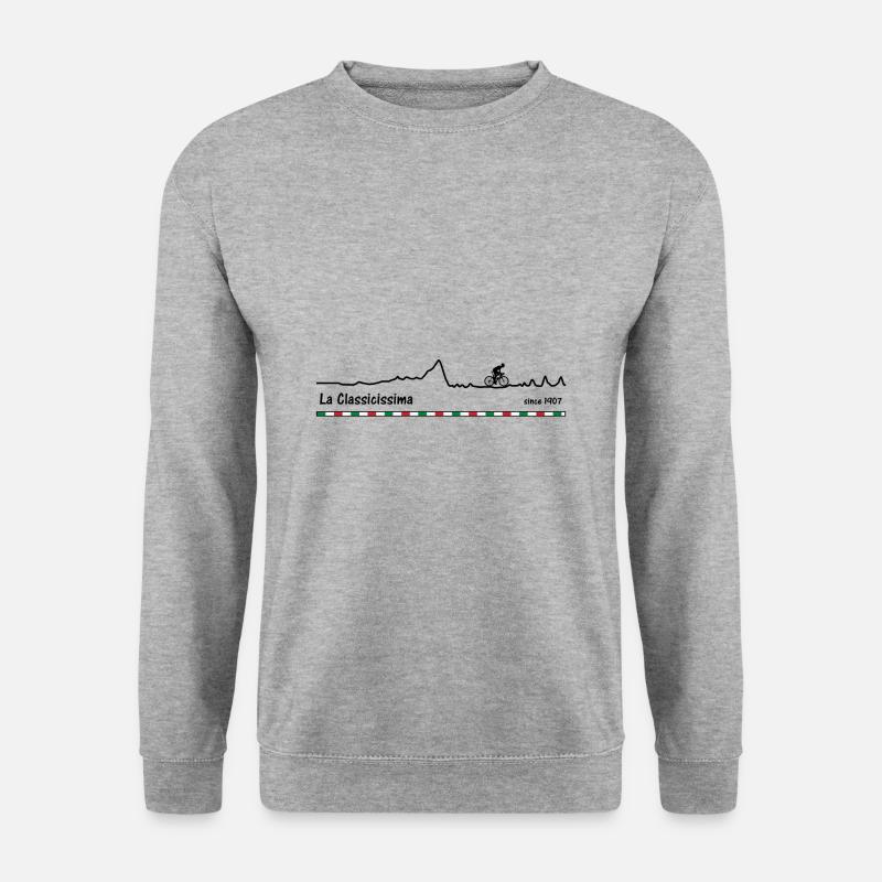 Mailand San Remo - Unisex Pullover - Weißgrau meliert