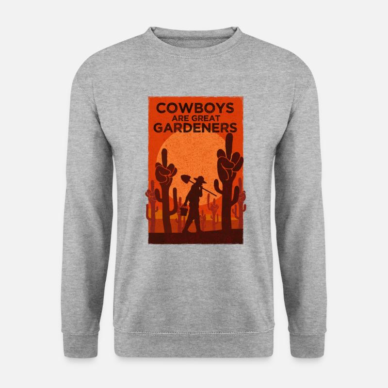 DER GÄRTNER - Unisex Pullover - Weißgrau meliert