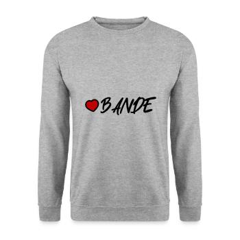 Gang Heart - Unisex Sweatshirt - salt & pepper - Front - Alina (178cm) & Michal (187cm)