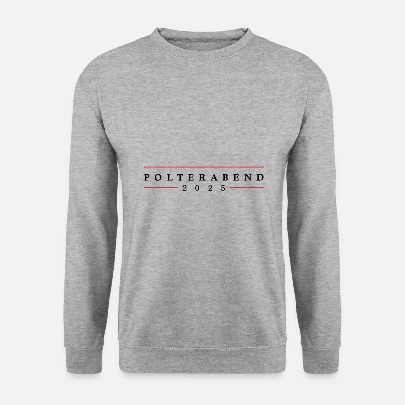 Polterabend 2025 - Unisex Pullover - Weißgrau meliert