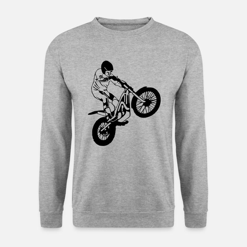 Trial - Unisex Pullover - Weißgrau meliert