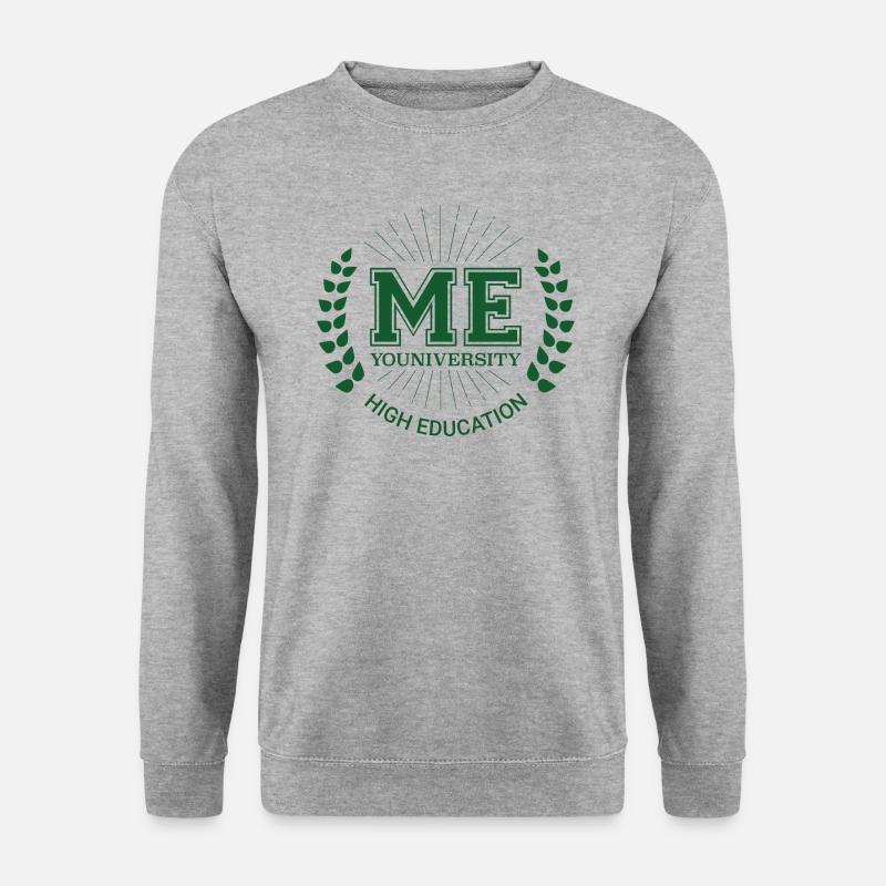 Me Youniversity - Unisex Pullover - Weißgrau meliert