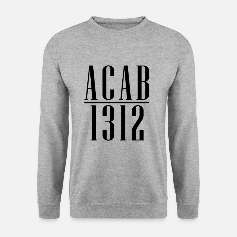 Acab 1312 - Unisex Pullover - Weißgrau meliert