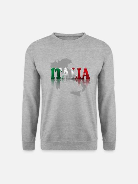 italia3 - Unisex Pullover - Weißgrau meliert