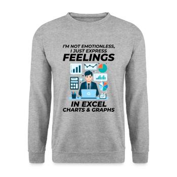 Buchhalter Buchhaltung Buchhaltung Finanzen Lustig - Unisex Pullover - Weißgrau meliert - Vorne - Alina (178cm) & Michal (187cm)