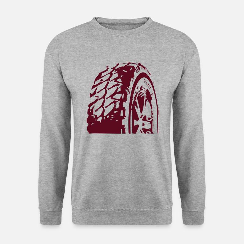 Reifen - Unisex Pullover - Weißgrau meliert