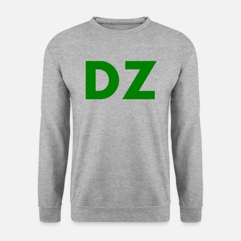 Dz - Unisex Pullover - Weißgrau meliert