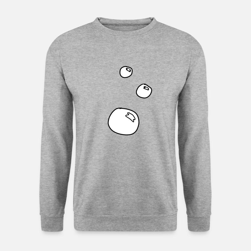 Soap bubbles forming circles - Unisex Sweatshirt - salt & pepper