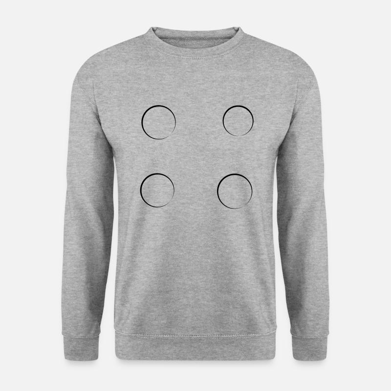 Four Circles Circle Shape Symbol - Unisex Sweatshirt - salt & pepper