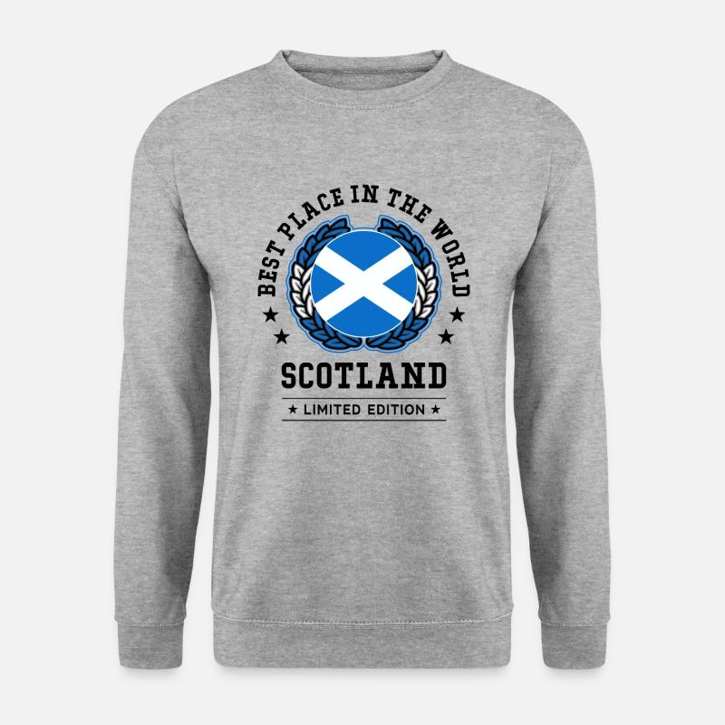 Scotland - Unisex Pullover - Weißgrau meliert
