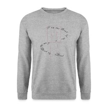 I am the best noir - Sweat-shirt Unisexe - gris chiné - Devant - Alina (178cm) & Michal (187cm)