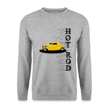 Hot Rod Power - Sweat-shirt Unisexe - gris chiné - Devant - Alina (178cm) & Michal (187cm)