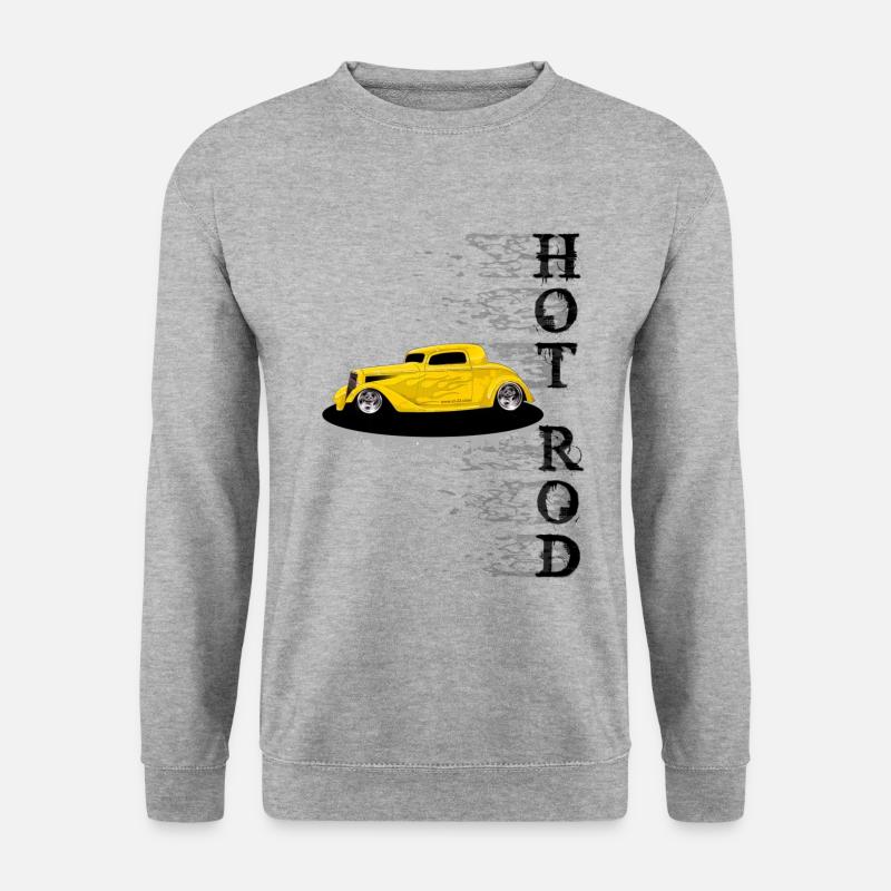 Hot Rod Power - Unisex Pullover - Weißgrau meliert