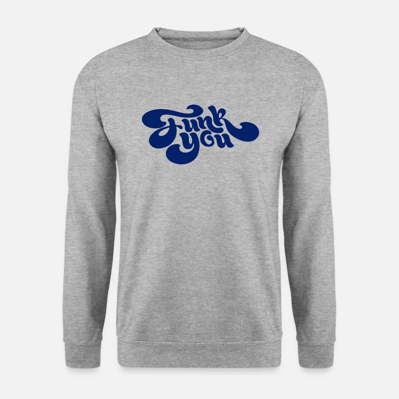 Funk You - Unisex Pullover - Weißgrau meliert